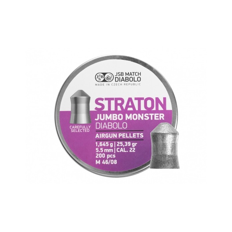   Śrut diabolo JSB Jumbo Monster Straton 5,51 mm 200 szt. - 1 - Śrut 5,5 mm