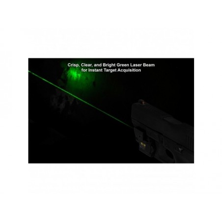  Celownik laserowy do pistoletu Leapers Ambidextrous Compact Green Laser - 8 - Celowniki laserowe
