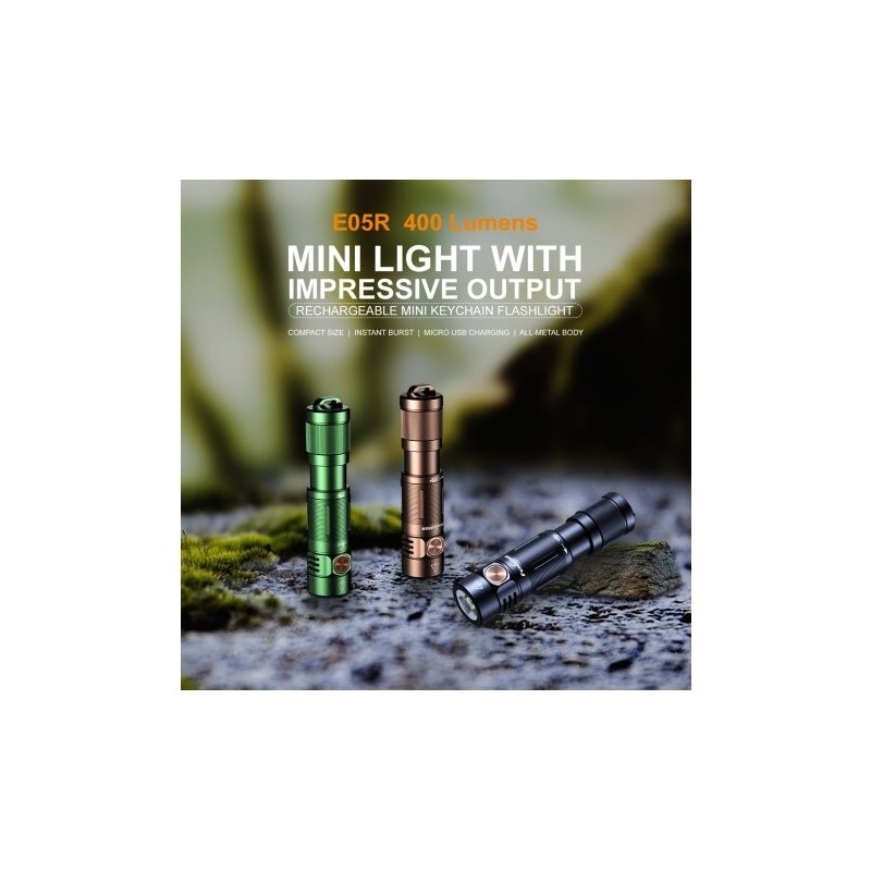   Latarka diodowa Fenix E05R czarna - 7 - INNE