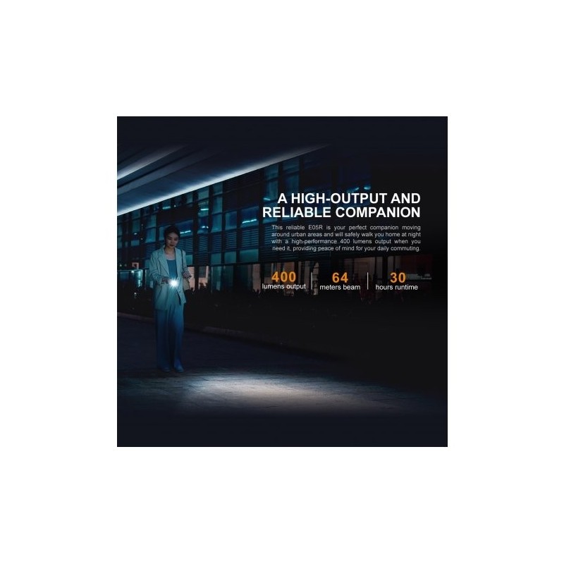   Latarka diodowa Fenix E05R czarna - 8 - INNE