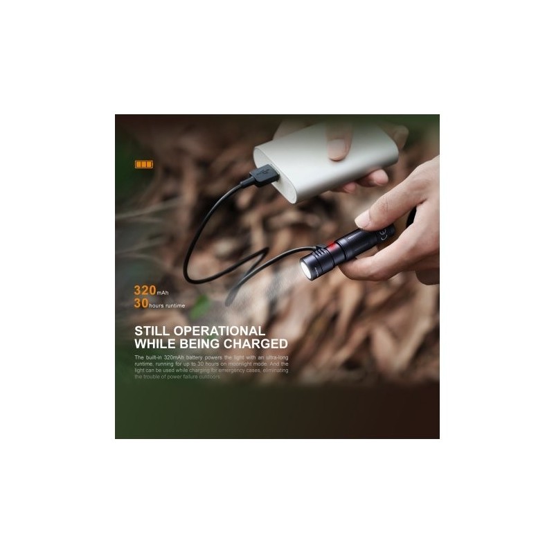   Latarka diodowa Fenix E05R czarna - 12 - INNE