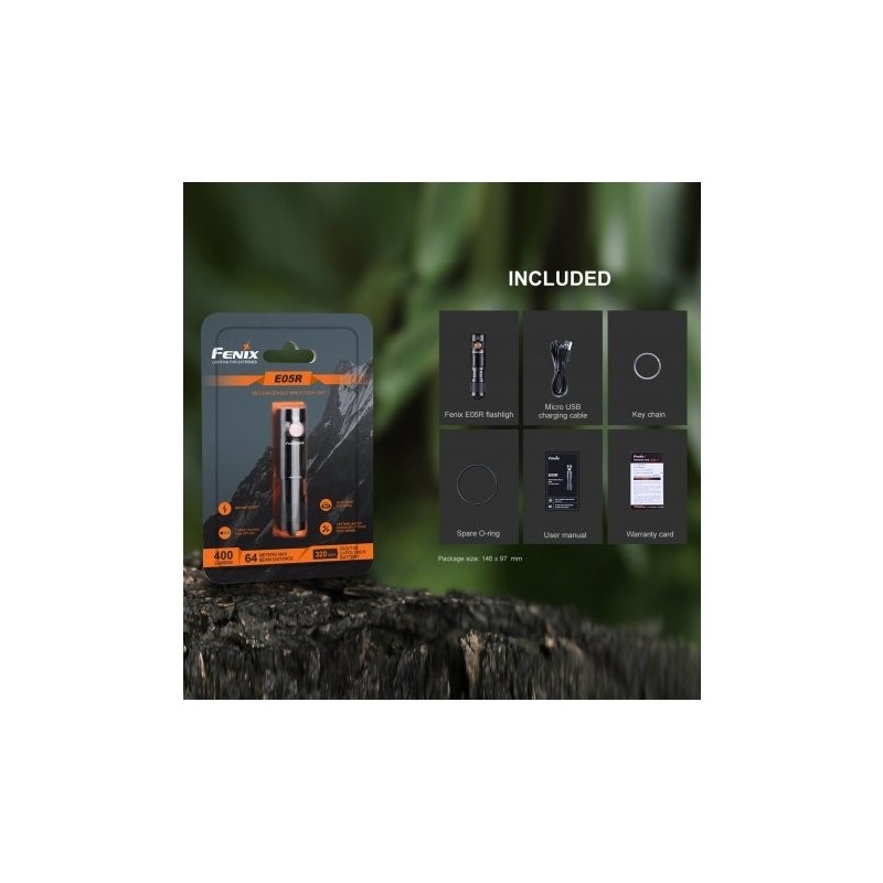   Latarka diodowa Fenix E05R czarna - 19 - INNE