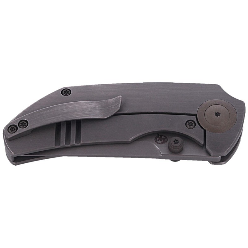 Nóż WE Knife Thug Gray Ti, Gray Hand Rubbed Blade by Christensen (2103B)