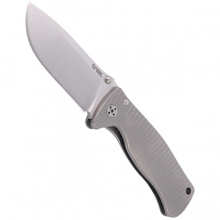 Nóż LionSteel SR2 Titanium Grey, Satin Blade (SR2 G)