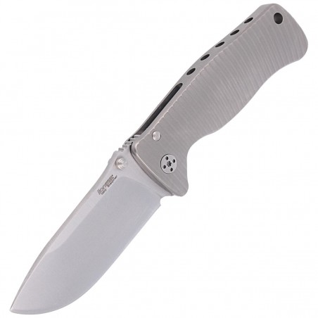 Nóż LionSteel SR2 Titanium Grey, Satin Blade (SR2 G)