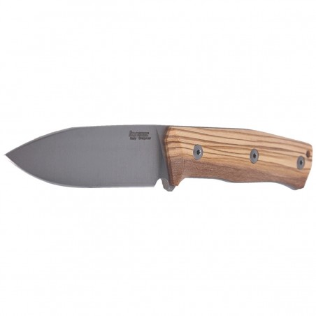 Nóż LionSteel Bushcraft Olive Wood, Satin Blade (B35 UL)