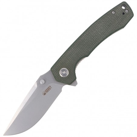 Nóż Kubey Knife Green Micarta, Bead Blasted D2 (KU901C)