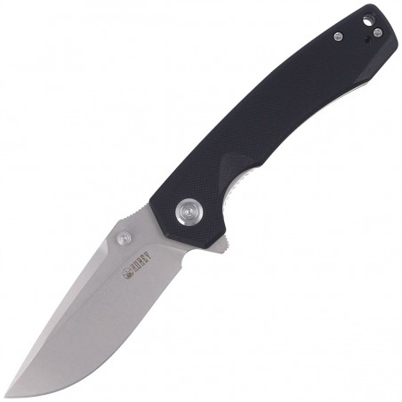 Nóż Kubey Knife Black G10, Bead Blasted D2 (KU901A)