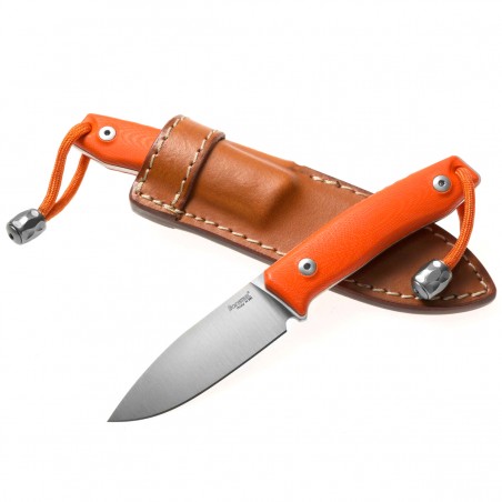 Nóż LionSteel Bushcraft Orange G10, Satin Blade (M1 GOR)