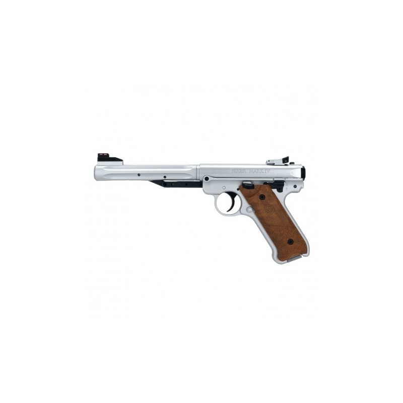   Pistolet wiatrówka Ruger Mark IV 4,5 mm srebrny - 1 - Pistolety sprężynowe
