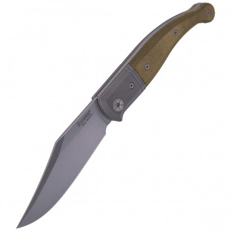 Nóż LionSteel Gitano Green Canvas, Satin Blade (GT01 CVG)