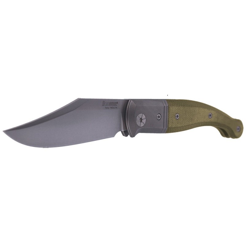 Nóż LionSteel Gitano Green Canvas, Satin Blade (GT01 CVG)