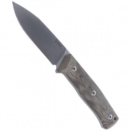 Nóż LionSteel Bushcraft Green Canvas, Satin Blade (B35 CVG)