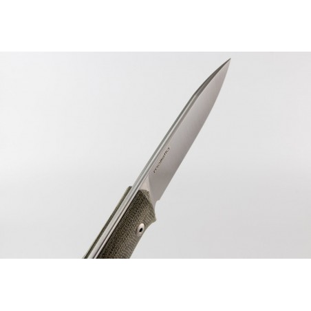 Nóż LionSteel Bushcraft Green Canvas, Satin Blade (B35 CVG)