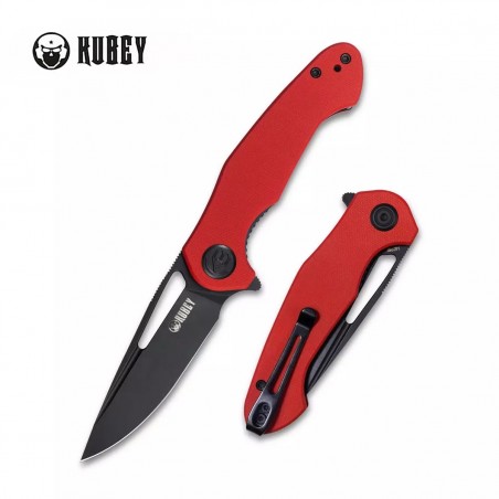 Nóż Kubey Knife Dugu, Red G10, Dark Stonewashed 14C28N (KU210F) Nóż Kubey Knife Dugu, Red G10, Dark Stonewashed 14C28N (KU210F)