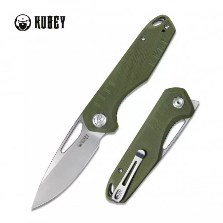 Nóż Kubey Knife Doris, Green G10, Satin Finish D2 (KU324D)