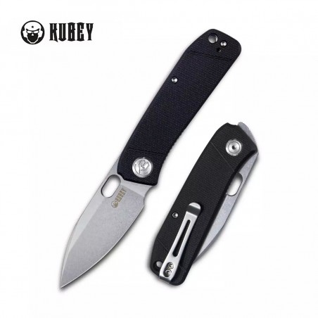 Nóż Kubey Knife Hyde, Black G10, Sand Blasted 14C28N by Colin Maisonpierre (KU2104A) Nóż Kubey Knife Hyde, Black G10, Sand Blasted 14C28N by Colin Maisonpierre (KU2104A)