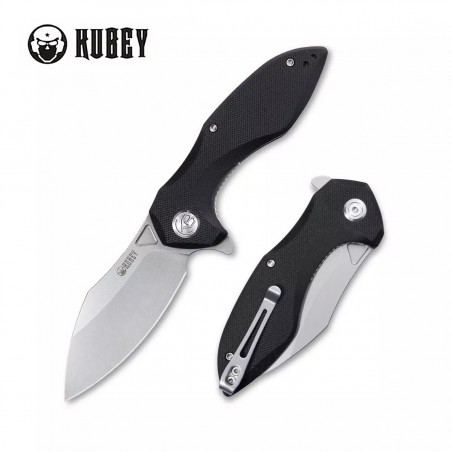 Nóż Kubey Knife Noble, Black G10, Bead Blasted D2 (KU236A) Nóż Kubey Knife Noble, Black G10, Bead Blasted D2 (KU236A)