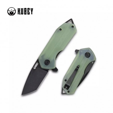 Nóż Kubey Knife Campe, Jade G10, Dark Stonewashed D2 (KU203I)