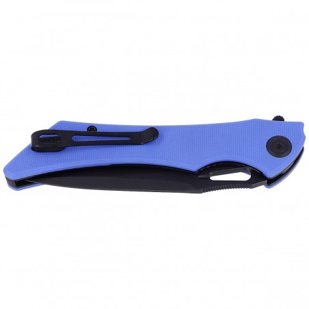 Nóż Kubey Knife Raven, Blue G10, Dark Stonewashed AUS-10 by Jelly Jerry (KB245H)