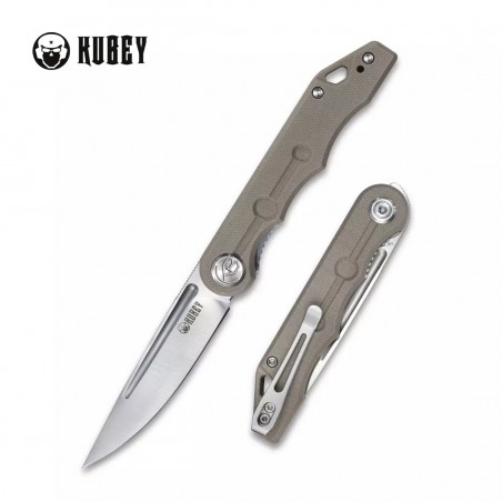 Nóż Kubey Knife Mizo, Tan G10, Satin 14C28N by Tiguass (KU2101E) Nóż Kubey Knife Mizo, Tan G10, Satin 14C28N by Tiguass (KU2101E)