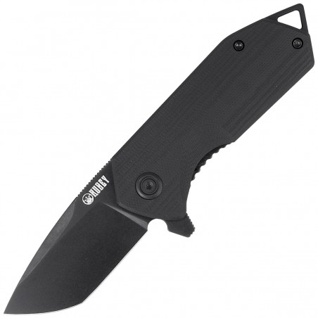 Nóż Kubey Knife Campe, Black G10, Dark Stonewashed D2 (KU203J)