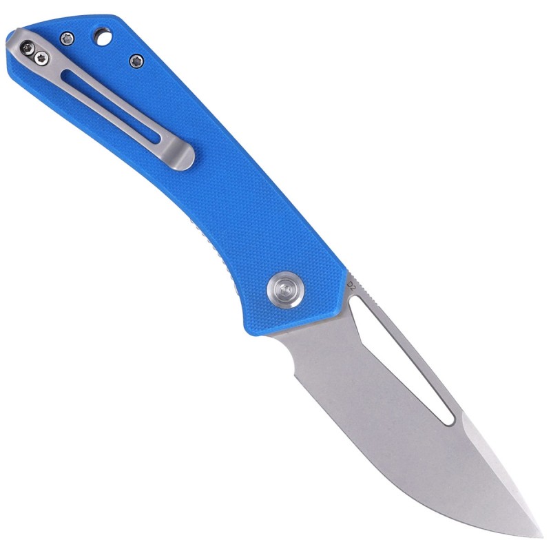 Nóż Kubey Knife Thalia, Blue G10, Bead Blasted D2 (KU331B)