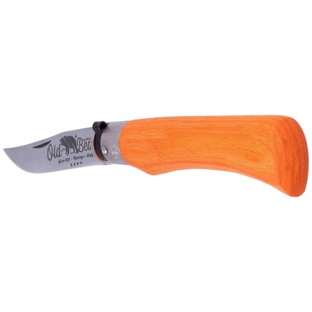 Nóż Antonini Old Bear Laminated Orange Wood, Satin Stainless (9307/21_MOK)