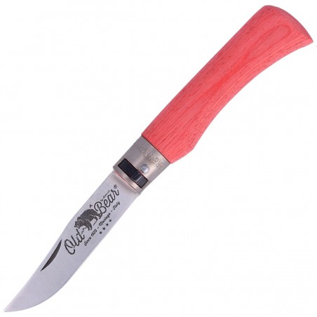 Nóż Antonini Old Bear Laminated Red, Satin Stainless (9307/21_MRK)