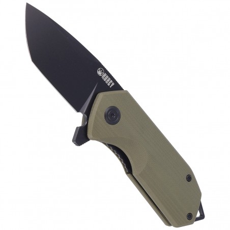 Nóż Kubey Knife Campe, Green G10, Dark Stonewashed D2 (KU203H)