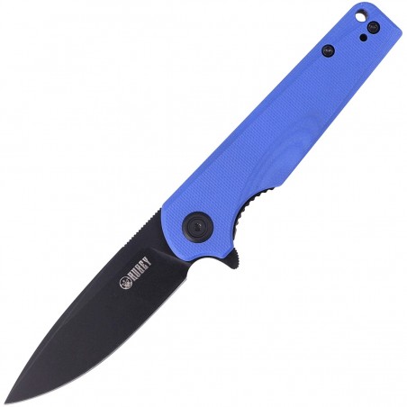 Nóż Kubey Knife Wolverine, Blue G10, Dark Stonewashed D2 (KU233F)