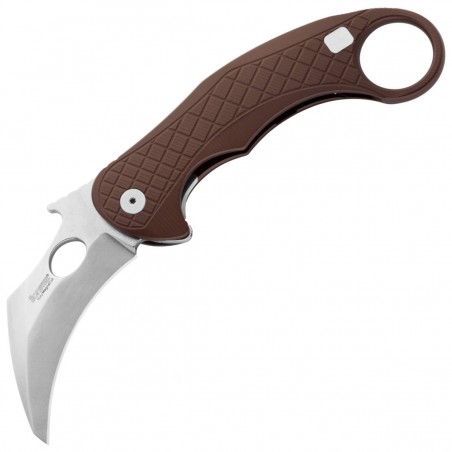 Nóż LionSteel L.E.One Karambit Brown Aluminium, Stone Washed MagnaCut by Emerson Design (LE1 A ES)