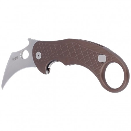 Nóż LionSteel L.E.One Karambit Brown Aluminium, Stone Washed MagnaCut by Emerson Design (LE1 A ES)