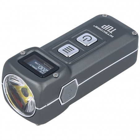 Latarka brelok NiteCore 1000lm, Li-ion Battery / 1200mAh Inteligent Keychain Light (TUP METALLIC GRAY)