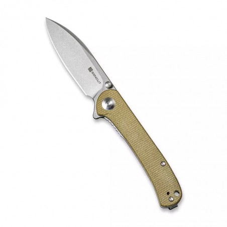 Nóż Sencut Scepter Olive Micarta, Stonewashed 9Cr18MoV (SA03E)