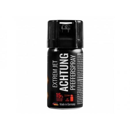 Gaz pieprzowy Achtung eXtrem Jet 15% OC strumień 40 ml - 1 - GAZY PIEPRZOWE Gaz pieprzowy Achtung eXtrem Jet 15% OC strumień 40 ml - 1 - GAZY PIEPRZOWE