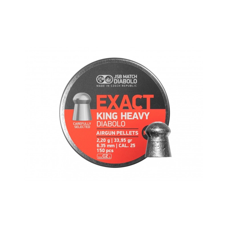   Śrut diabolo JSB Exact King Heavy II 6,35 mm 150 szt. - 1 - WIATRÓWKI I ASG