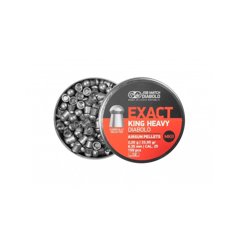   Śrut diabolo JSB Exact King Heavy II 6,35 mm 150 szt. - 3 - WIATRÓWKI I ASG