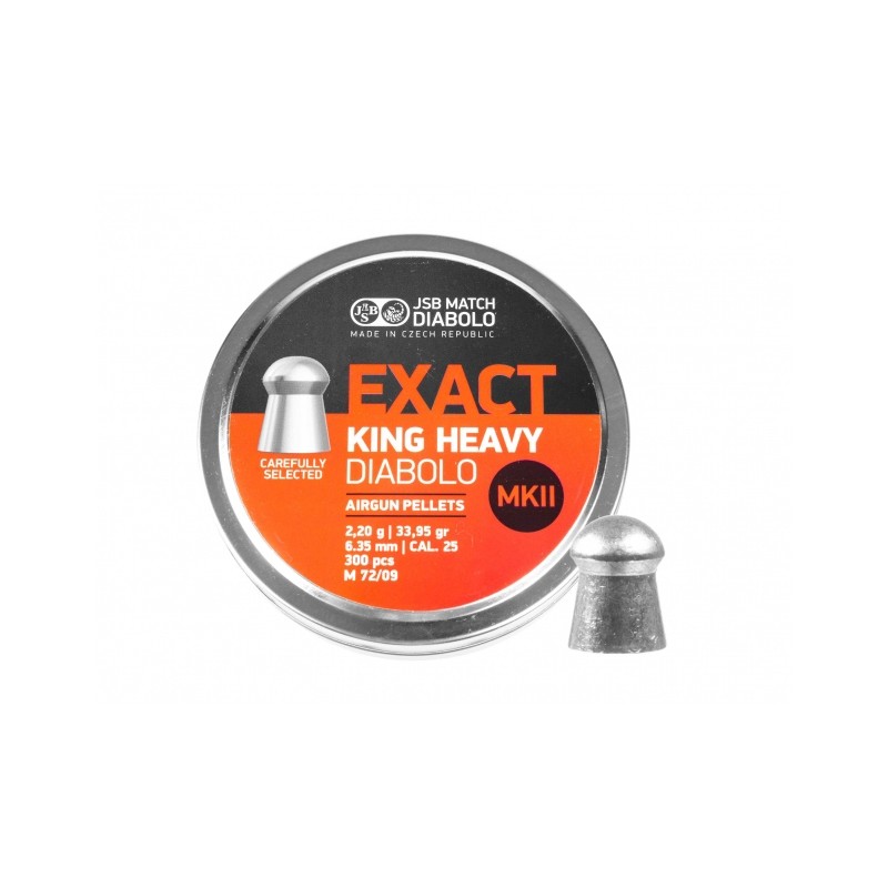   Śrut diabolo JSB Exact King Heavy II 6,35 mm 300 szt. - 1 - Śrut w wiekszych kalibrach