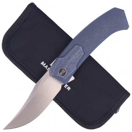 Nóż WE Knife Shuddan Blue Titanium, Satin Finish CPM 20CV by Rafal Brzeski (WE21015-2)