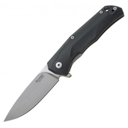 Nóż LionSteel T.R.E. G10 Black, Stone Washed Blade (TRE GBK)