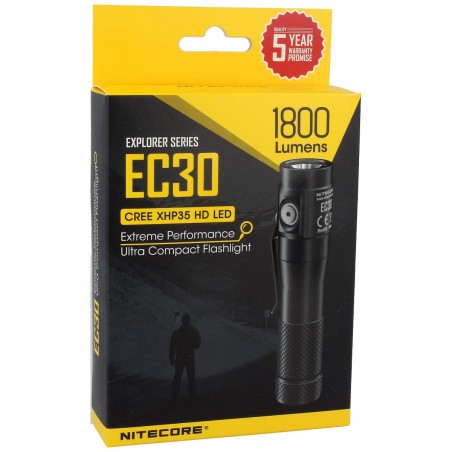 Latarka NiteCore 1800lm, 1x18650 / 3500mAh (EC30)