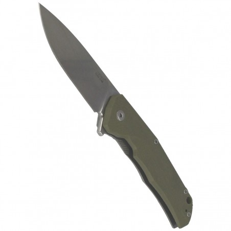 Nóż LionSteel T.R.E. G10 Green, Stone Washed Blade (TRE GGR)