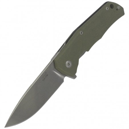 Nóż LionSteel T.R.E. G10 Green, Stone Washed Blade (TRE GGR)