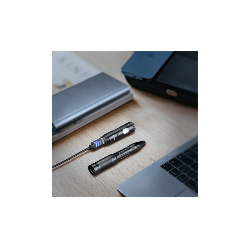   Długopis z latarką Fenix T6 niebieski - 7 - Latarki i zasilanie