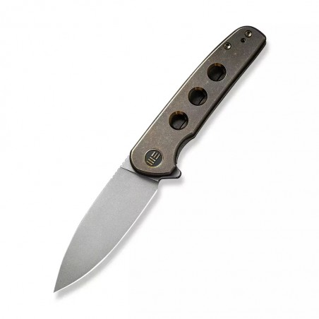 Nóż WE Knife Shakan LE No ???/210 Bronze Titanium, Gray Stonewashed CPM 20CV (WE20052B-2)