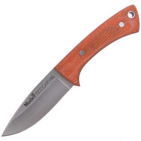 Nóż na szyję Muela Orange Micarta Neck Knife, Satin 1.4116 (PECCARY-8.O)