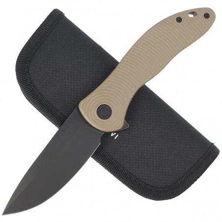 Nóż Civivi Synergy3 Tan G10, Black Stonewashed Nitro-V by Jim O'Young (C20075D-2)