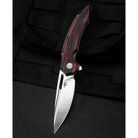 Nóż Bestech Ornetta Carbon Fiber / Red G10, Stonewash / Satin N690 by Kombou (BL02B) Nóż Bestech Ornetta Carbon Fiber / Red G10, Stonewash / Satin N690 by Kombou (BL02B)
