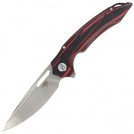 Nóż Bestech Ornetta Carbon Fiber / Red G10, Stonewash / Satin N690 by Kombou (BL02B) Nóż Bestech Ornetta Carbon Fiber / Red G10, Stonewash / Satin N690 by Kombou (BL02B)